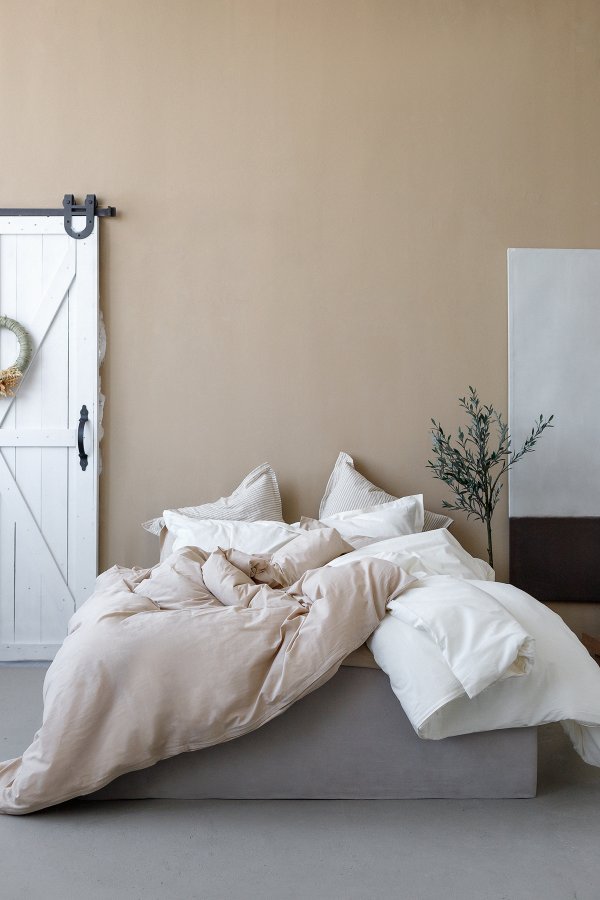 Комплект постельного белья из фактурного хлопка Lagom  Песок